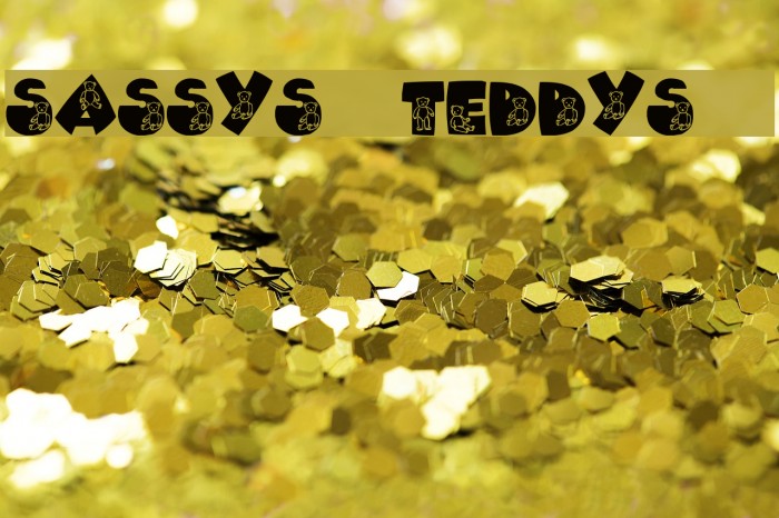 Sassys Teddys 2 Schriftart examples