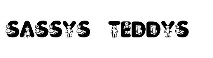 Sassys Teddys 3  Frei Schriftart Herunterladen
