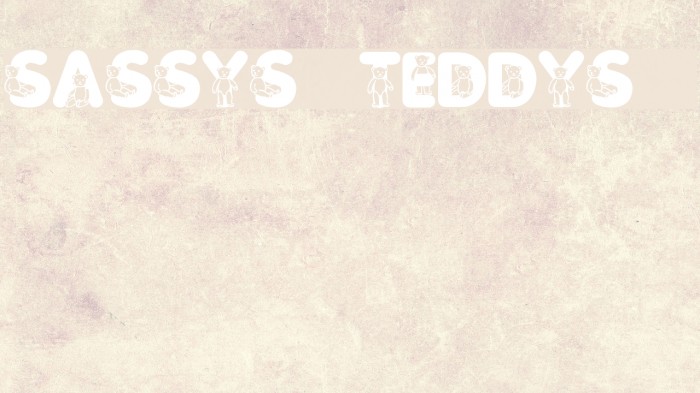 Sassys Teddys 3 Font examples