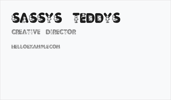 Sassys Teddys 3 Business Card