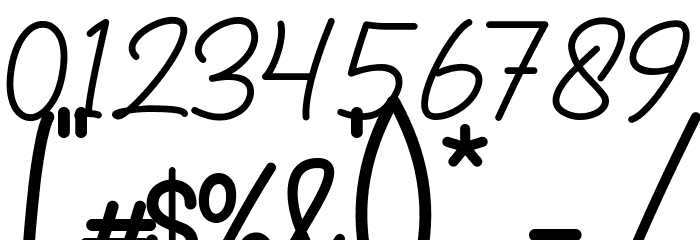 Sasteria Font OTHER CHARS