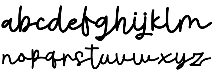 Sasteria Font LOWERCASE