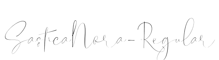 SasticaNora-Regular  Frei Schriftart Herunterladen