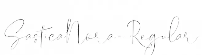 SasticaNora-Regular  Frei Schriftart Herunterladen