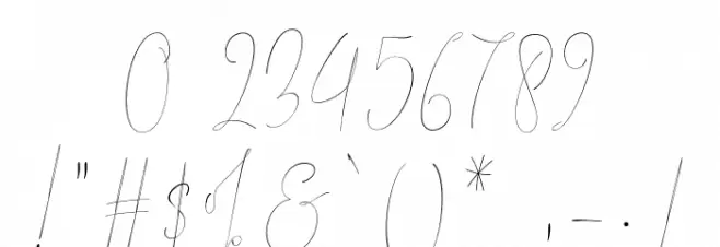 SasticaNora-Regular Font OTHER CHARS