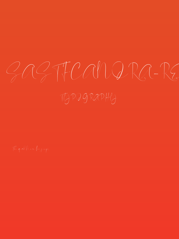 SasticaNora-Regular Poster