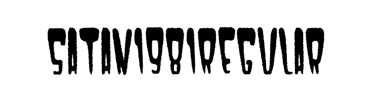 Satan 1981 Regular  font caratteri gratis