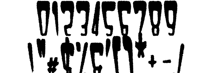 Satan 1981 Regular Font OTHER CHARS