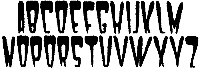Satan 1981 Regular Font LOWERCASE