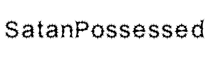 Satan Possessed  Free Fonts Download