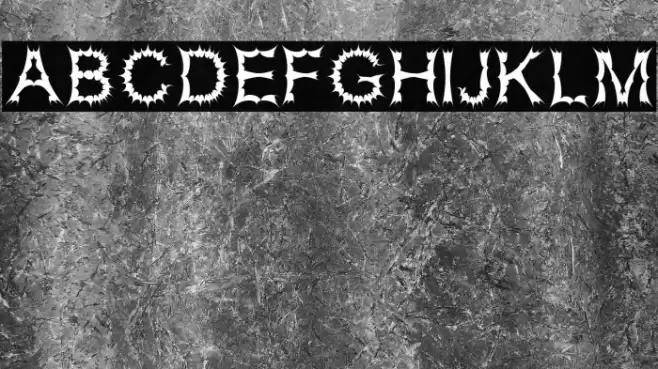 Satan Possessed Font examples