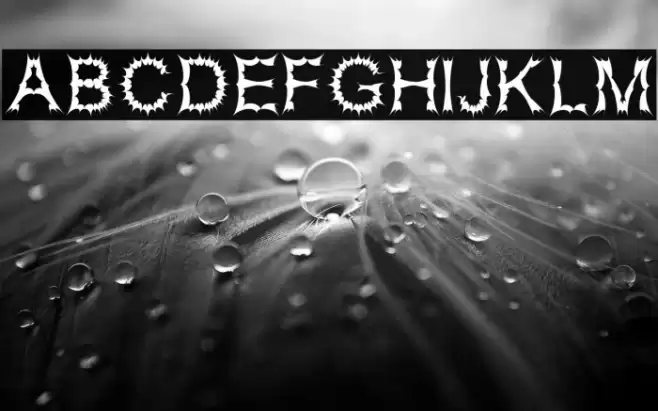 Satan Possessed Font examples