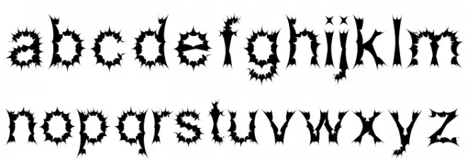 Satan Possessed Font LOWERCASE
