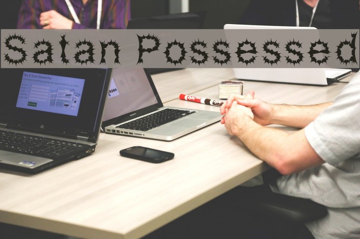 Satan Possessed Font examples