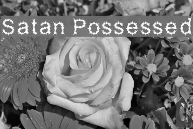 Satan Possessed フォント examples