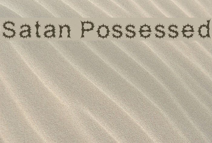 Satan Possessed Font examples