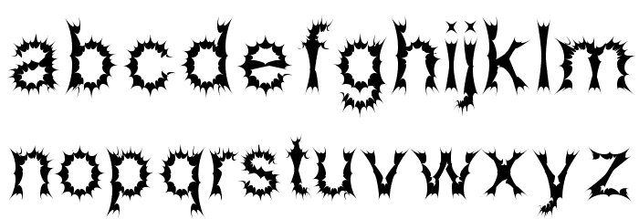 Satan Possessed Font LOWERCASE