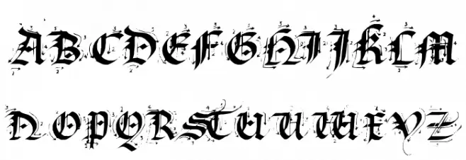 Satanas Humanum Salvator フォント 大文字