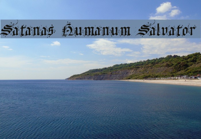 Satanas Humanum Salvator Font examples