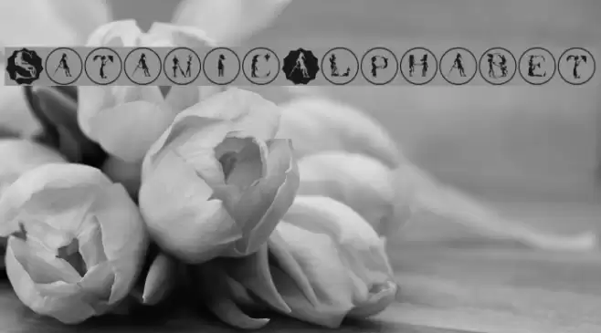 SatanicAlphabet Font examples
