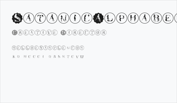 SatanicAlphabet Business Card