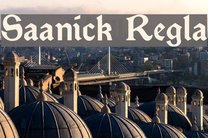 Satanick Regular Font examples