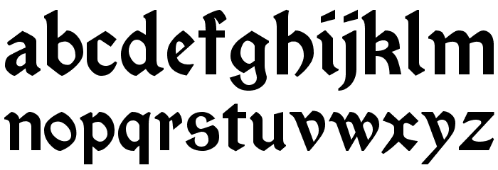 Satanick Regular Font LOWERCASE