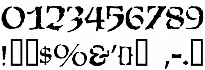 Satans Minions Font OTHER CHARS