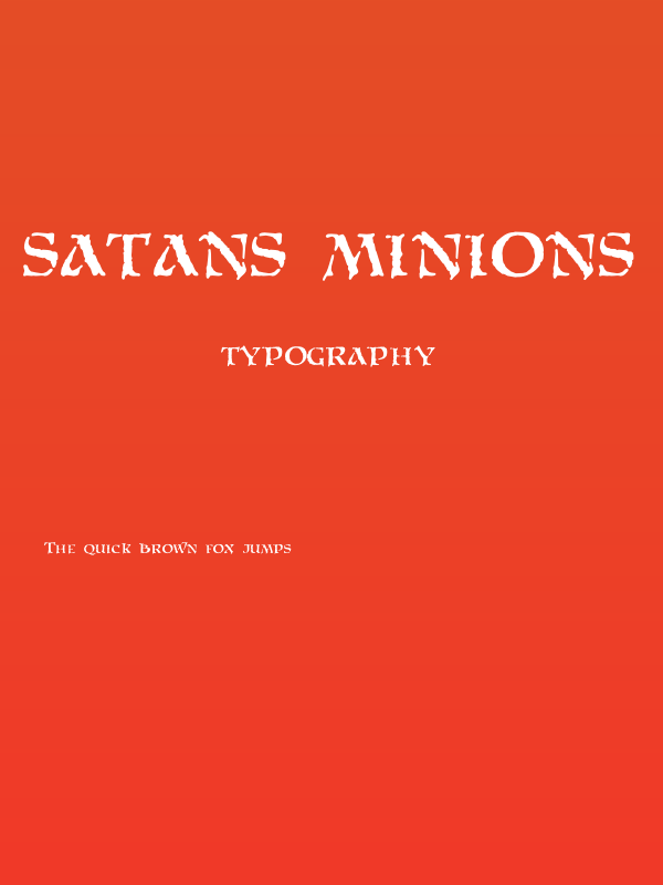 Satans Minions Poster