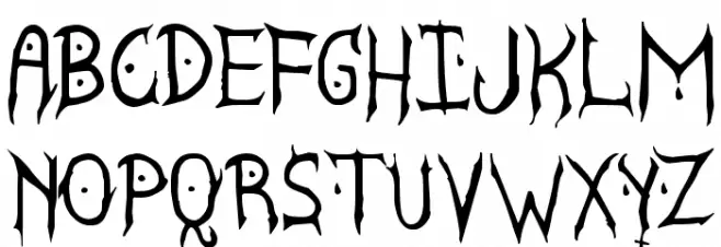 Satanyc Demoniac St Font Litere mari