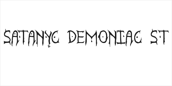 Satanyc Demoniac St Logo