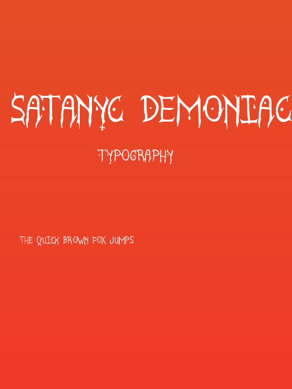 Satanyc Demoniac St Poster