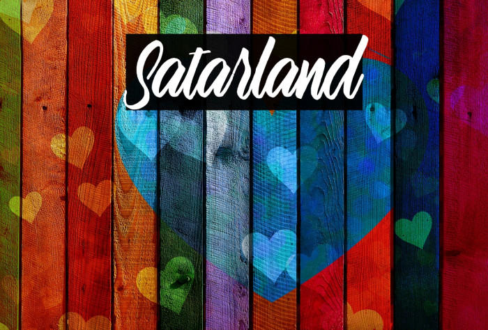 Satarland Font examples