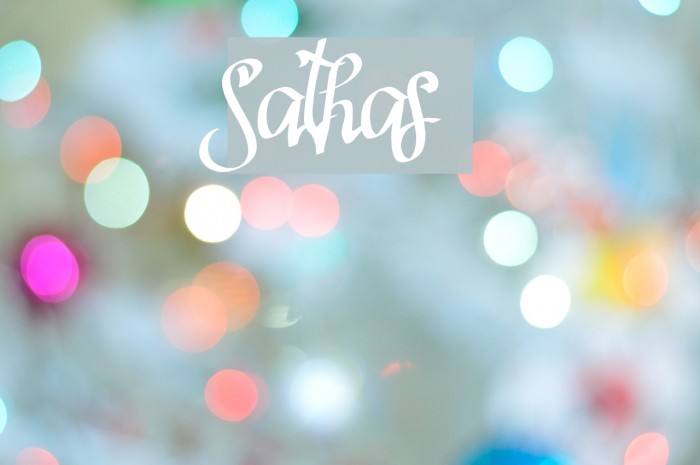 Sathas Font examples