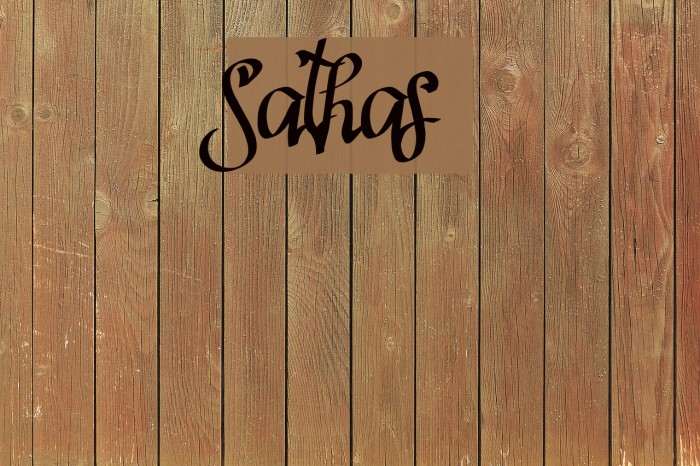 Sathas Font examples