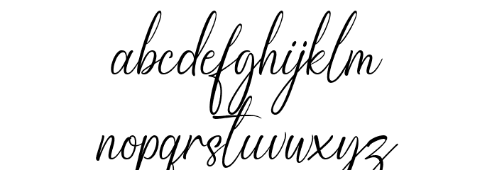 Sathela Font LOWERCASE