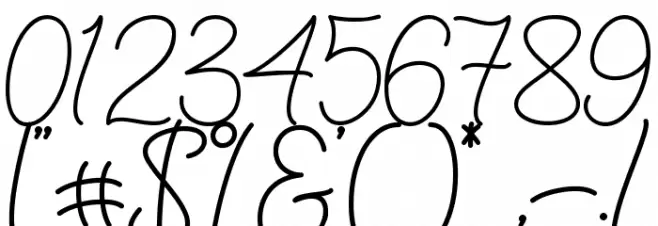 Satherday - Personal Use Font OTHER CHARS