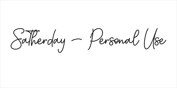 Satherday - Personal Use Logo
