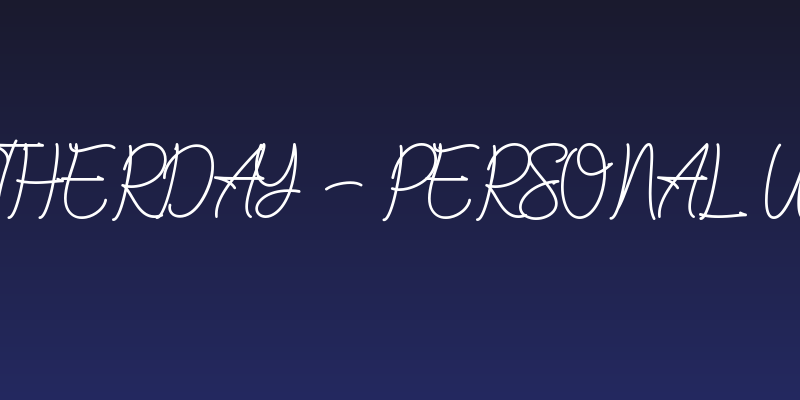 Satherday - Personal Use Social Header