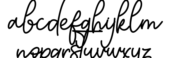 Satherday - Personal Use Font LOWERCASE
