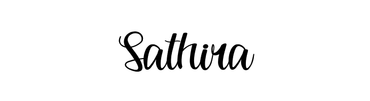 Sathira  フリーフォントのダウンロード