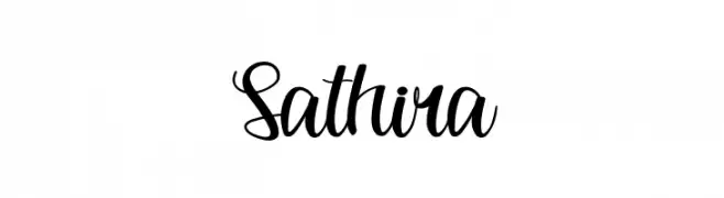 Sathira  Frei Schriftart Herunterladen