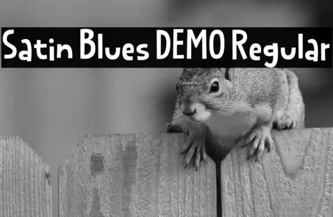 Satin Blues DEMO Regular Font examples