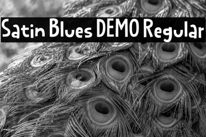 Satin Blues DEMO Regular Font examples