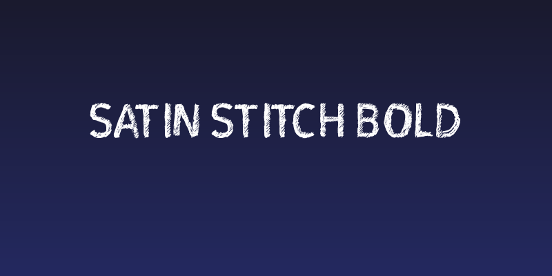 Satin Stitch Bold Social Header