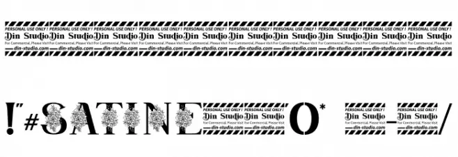 Satine Personal Use Font OTHER CHARS