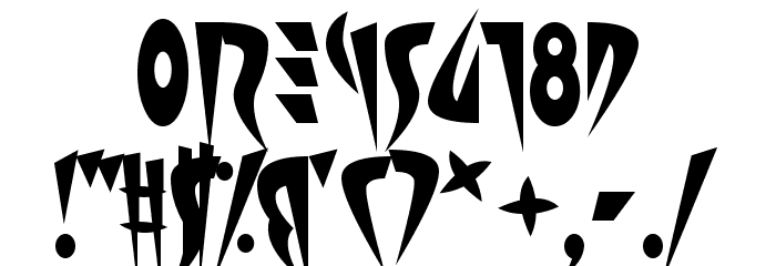 Satire Font Alte caractere