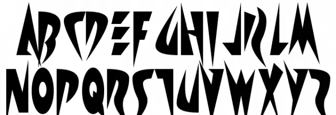 Satire Font UPPERCASE
