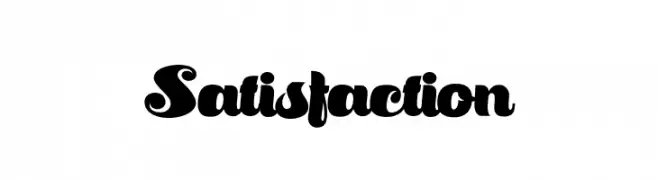 Satisfaction  Fuentes Gratis Descargar