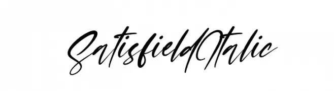 Satisfield Italic  Fuentes Gratis Descargar